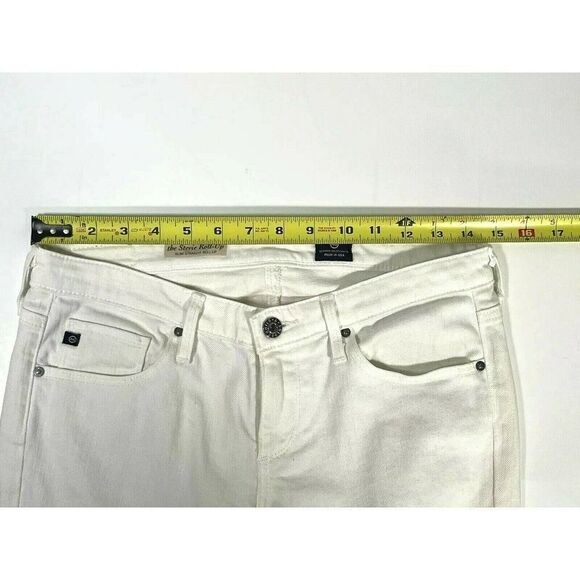 ADRIANO GOLDSCHMIED AG White The Stevie Roll-Up Crop Jeans Sz 27 New With Tag - Picture 6 of 13
